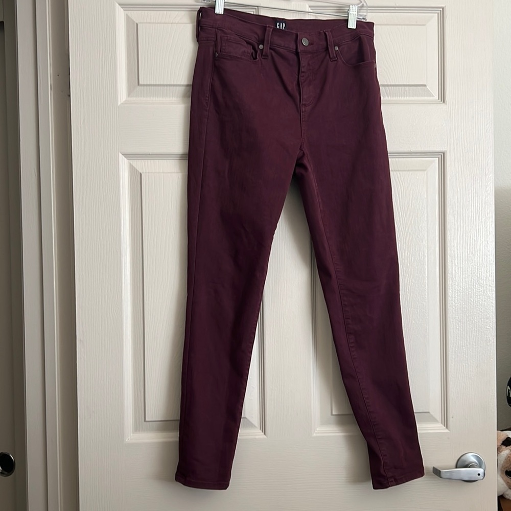 Gap burgundy jeans